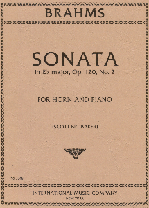 Brahms: Sonata in Eb major